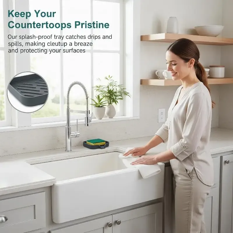 Non-Slip Silicone Organizer Tray 6