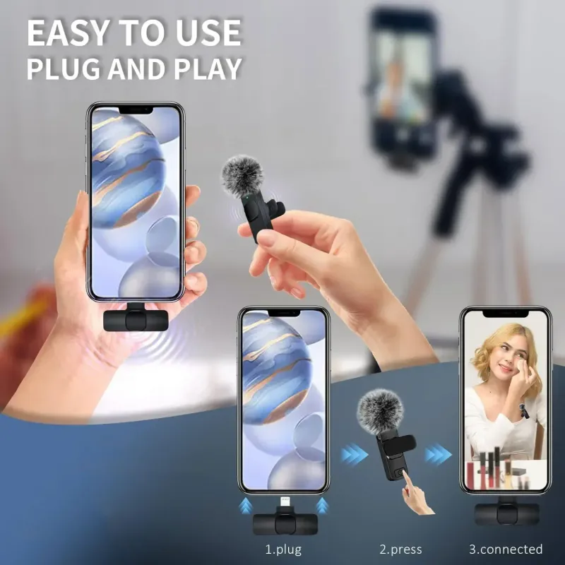 Wireless Lavalier 2.4G Mini Microphone 4