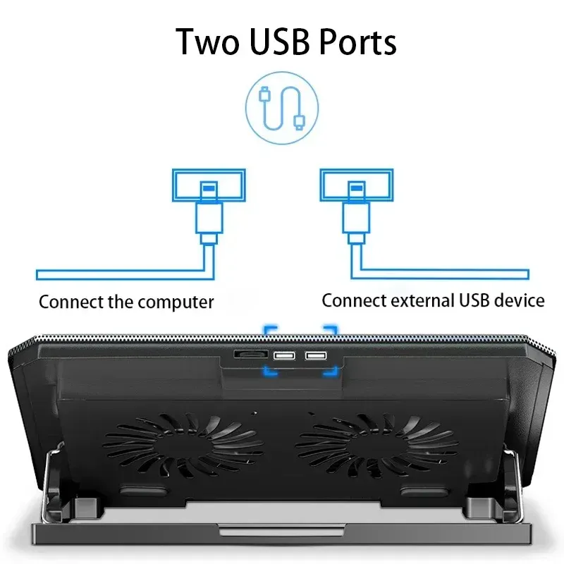 17-inch Gaming Laptop Cooler with LED Screen 6