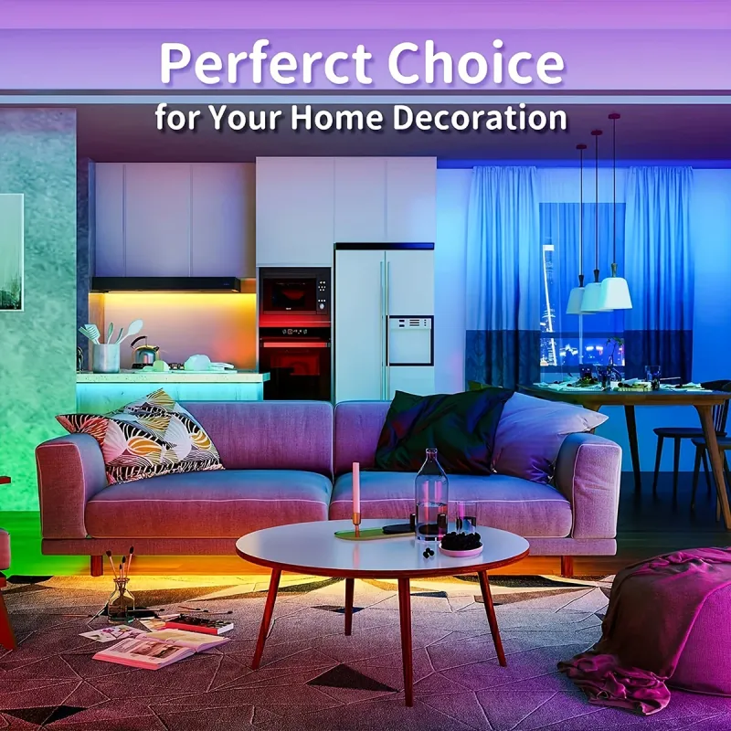 RGB LED Strip Light with Remote 3