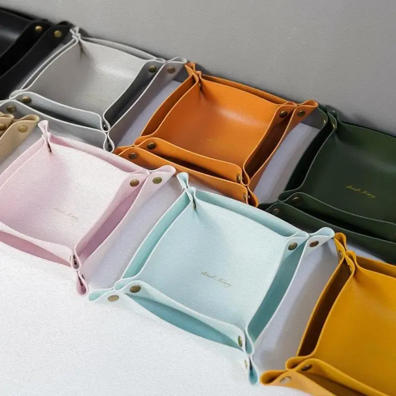 PU Leather Desk Catch-All Tray 4