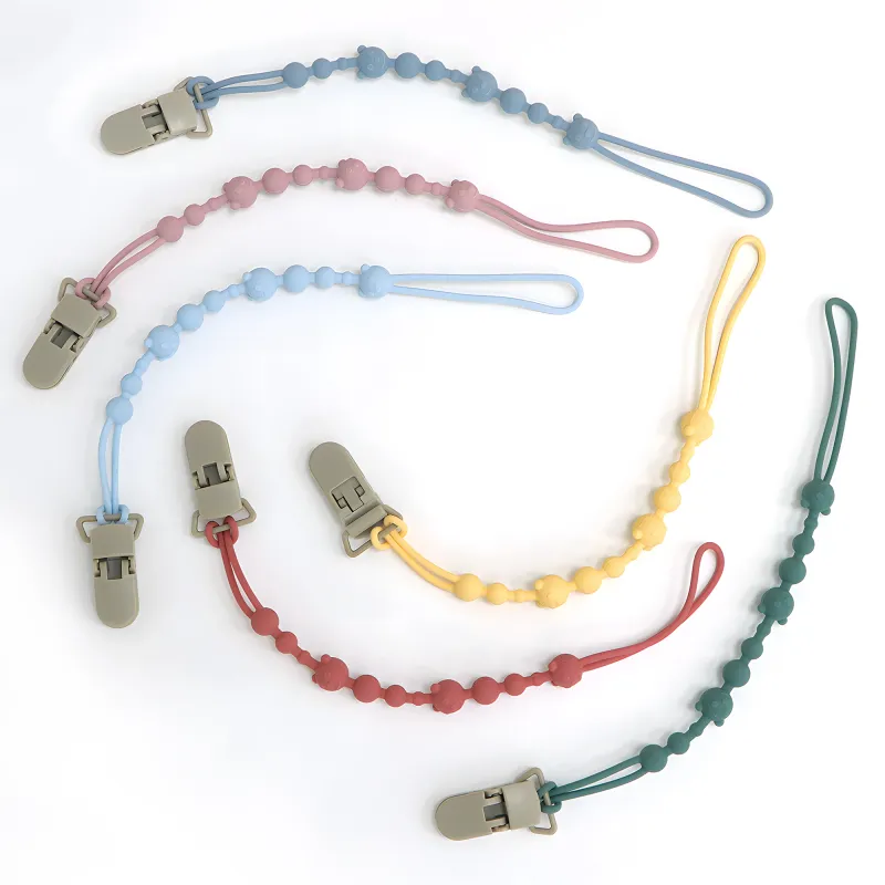 Silicone Pacifier Clip Teether Lanyard 4