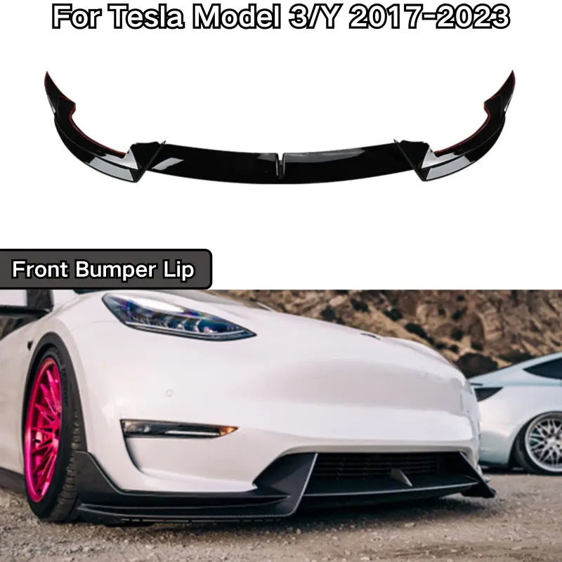 Tesla Model 3/Y Front Bumper Lip Spoiler 1