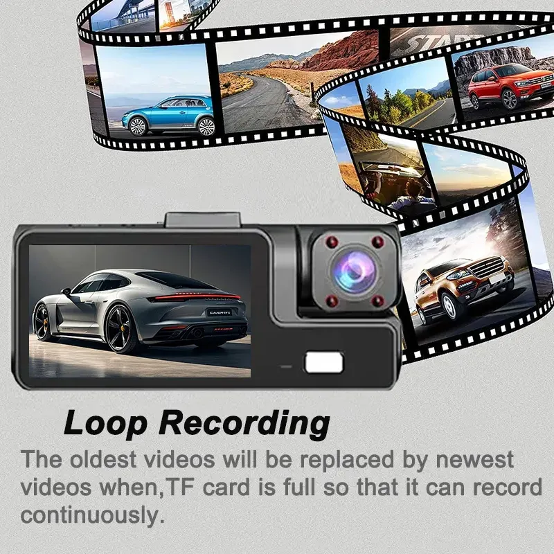 3CH Dash Cam with Night Vision & Parking Monitor 5