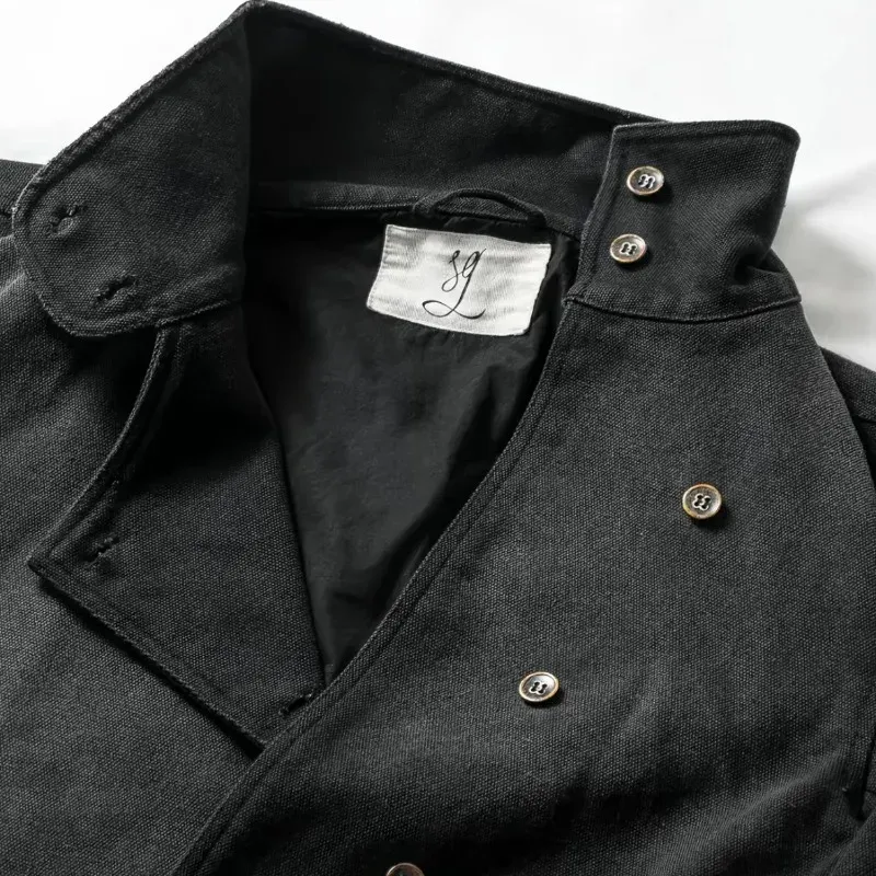 Y2K Harajuku Black Distressed Denim Jacket 3