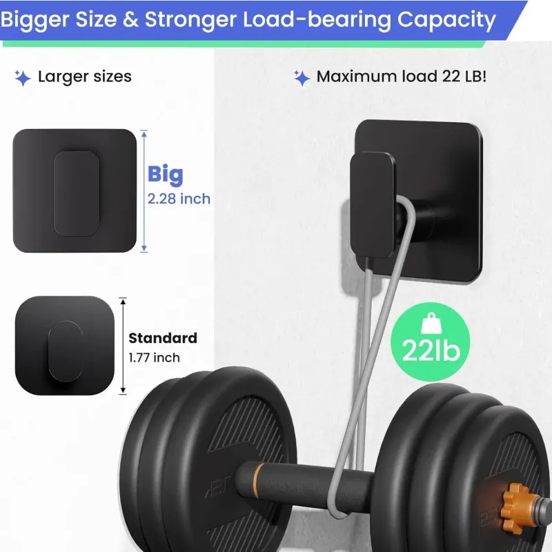 22lb Heavy Duty Adhesive Hooks 4