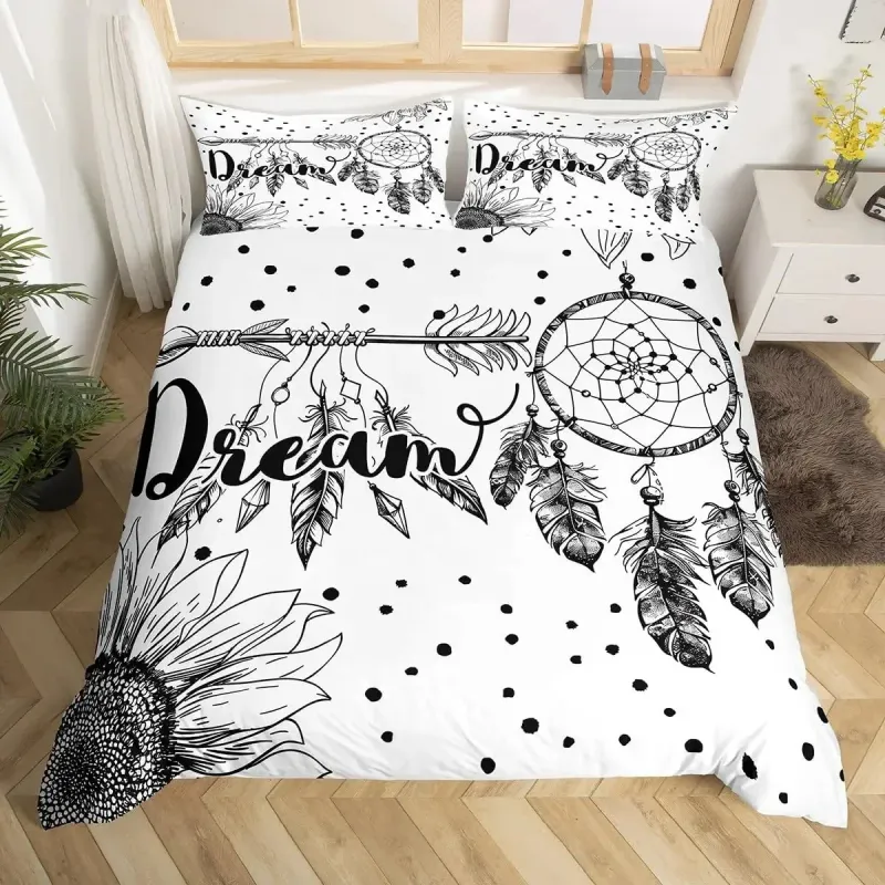 Dream Catcher Boho Mandala Duvet Cover Set 5
