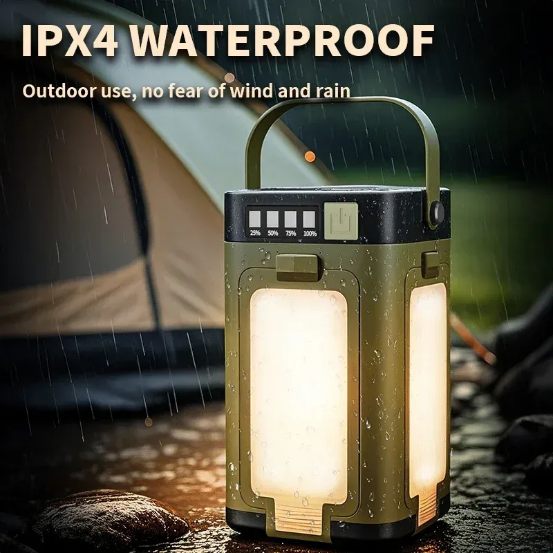 Solar Camping Light with Power Bank 2