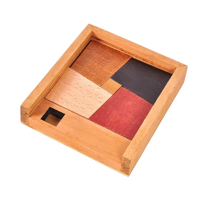Classic Wooden IQ Tangram Puzzle 5