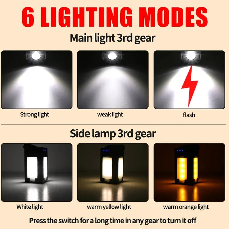 Solar Rechargeable LED Camping Light 3