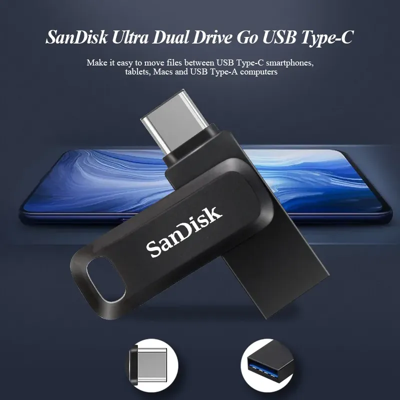 SanDisk Dual OTG USB 3.1 Pen Drive 64GB-512GB 2