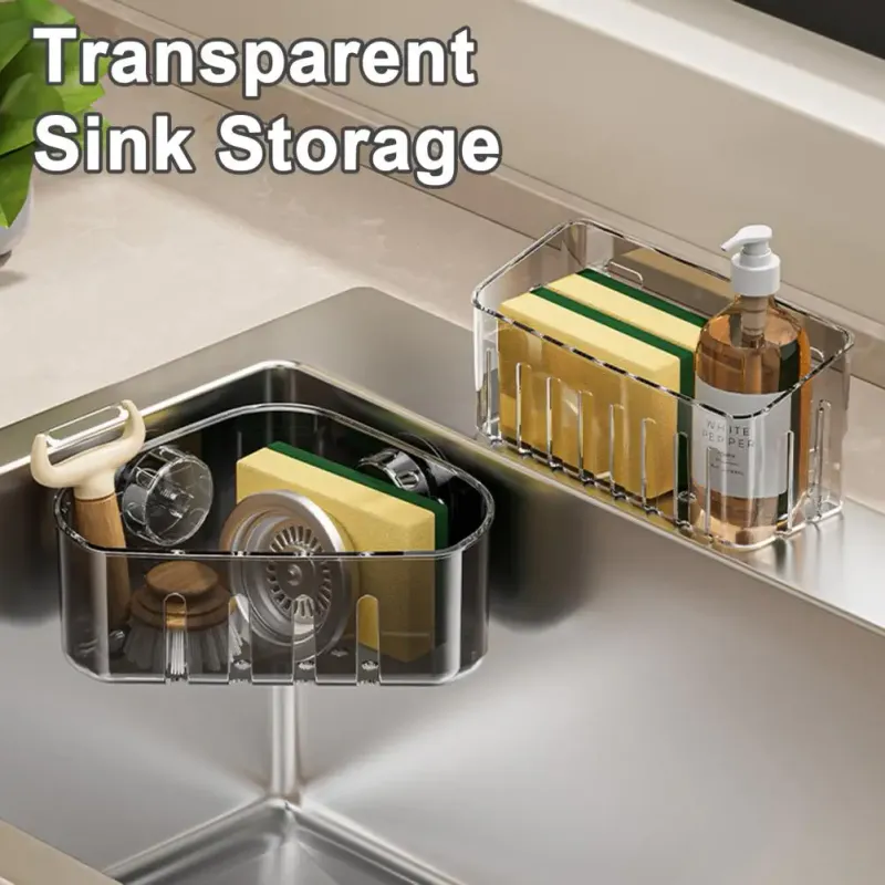 Suction Cup Kitchen Sink Caddy Rack 2