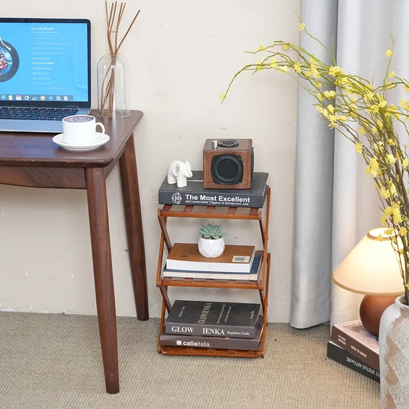Folding Bamboo Multi-Layer Shoe Rack 6