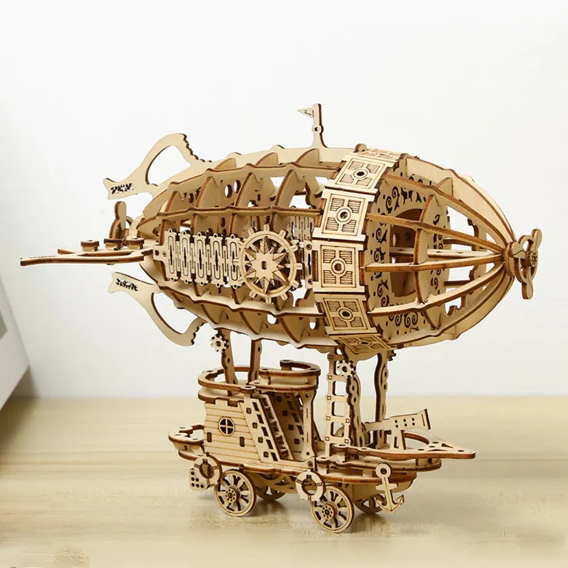 3D Wooden Airship Puzzle Kit 1