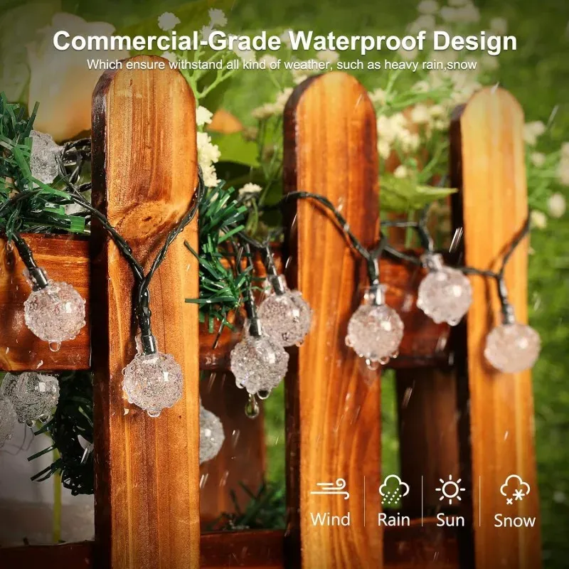 Solar Crystal Globe Fairy Lights 4