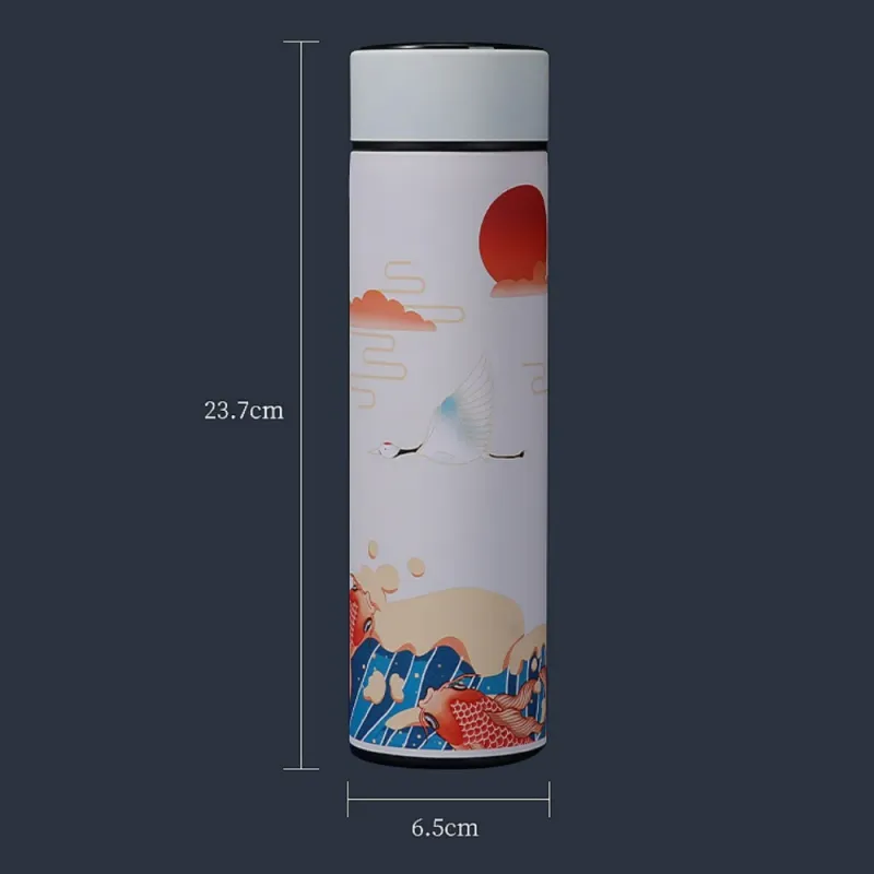 Retro Smart Insulated Vacuum Flask with LED Temperature Display 6