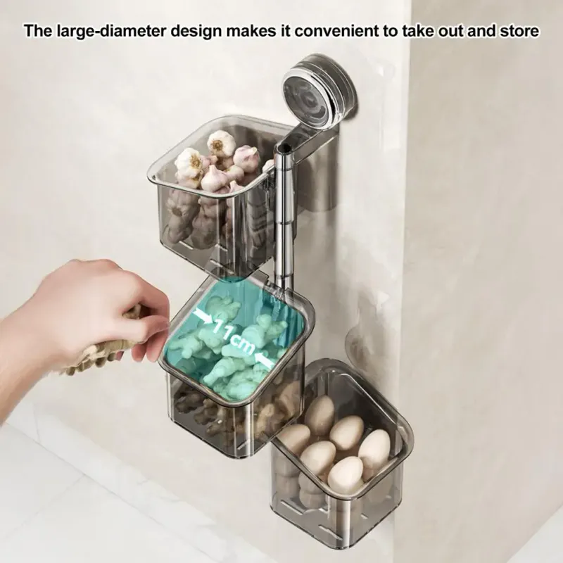 Rotating Suction Cup Storage Shelf 5