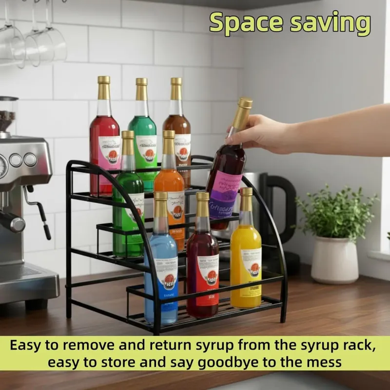 Coffee Syrup Organizer Rack 4