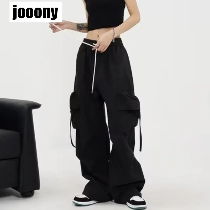 Harajuku Retro Baggy Straight Trousers 4