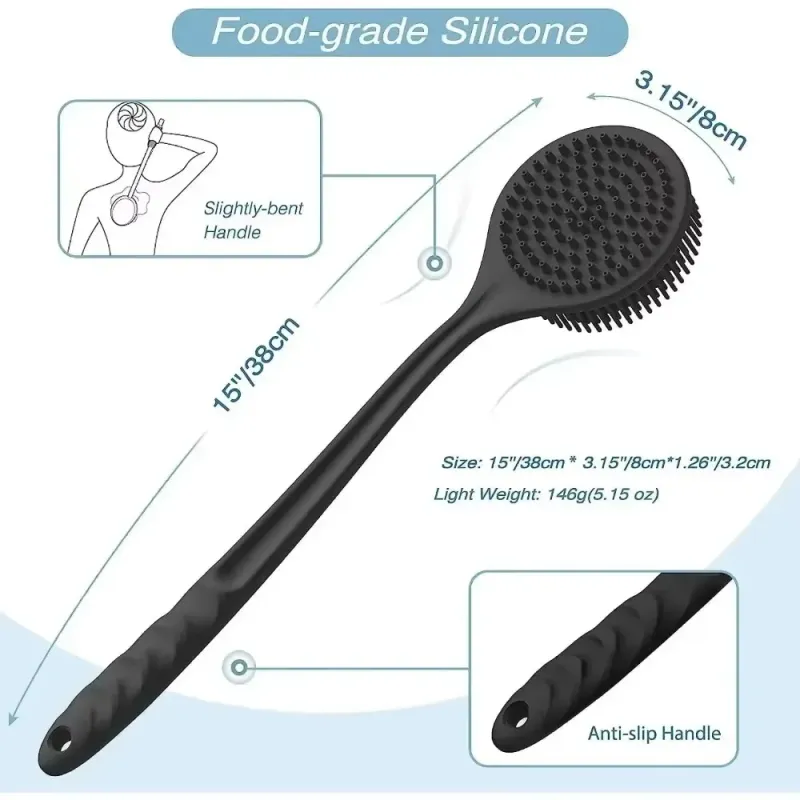 Silicone Back Scrubber Massage Brush 4
