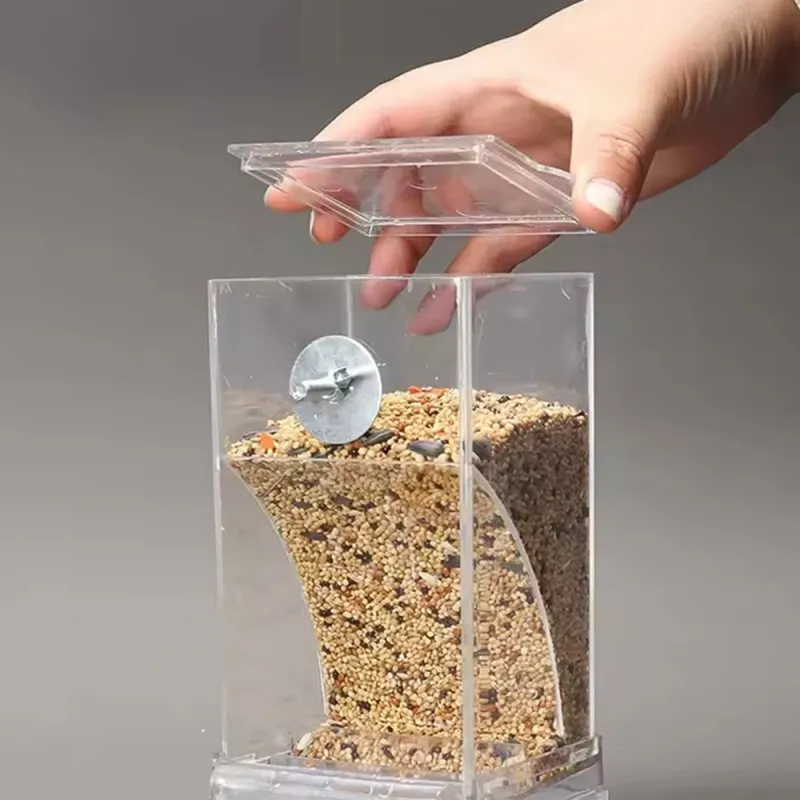 Parrot Feeder Anti-Spill Bird Food Box 3