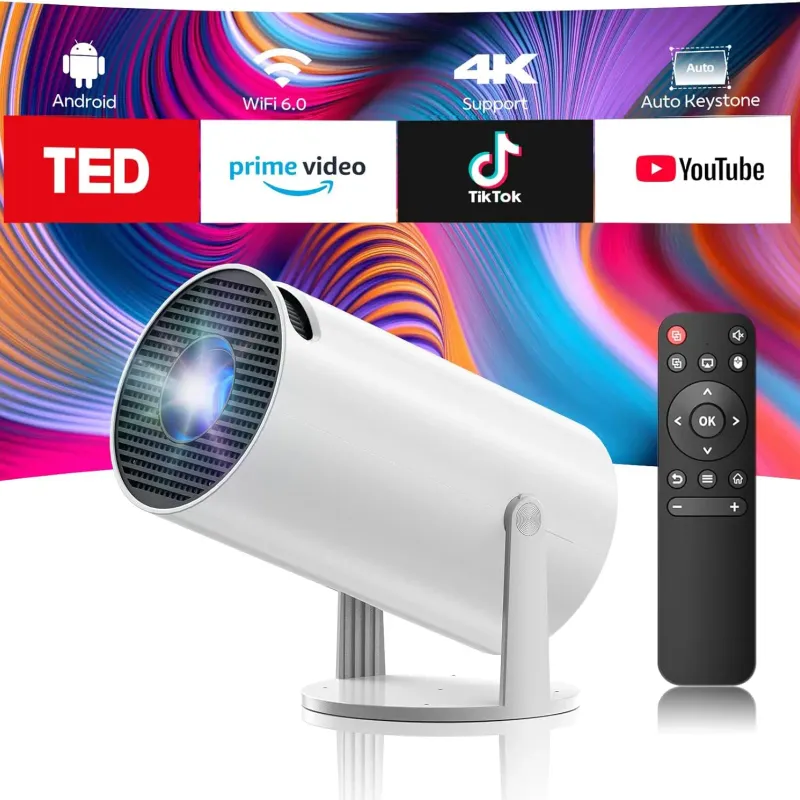 Portable 4K Mini WiFi Bluetooth Projector 1