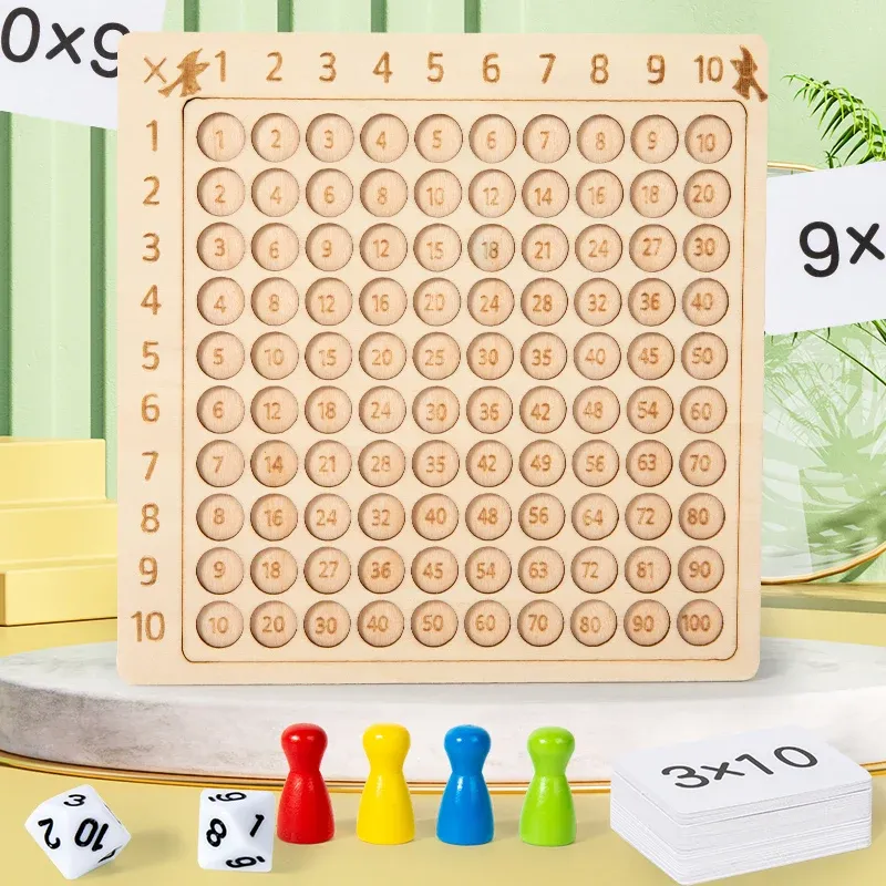 Wooden Montessori Multiplication Board 1
