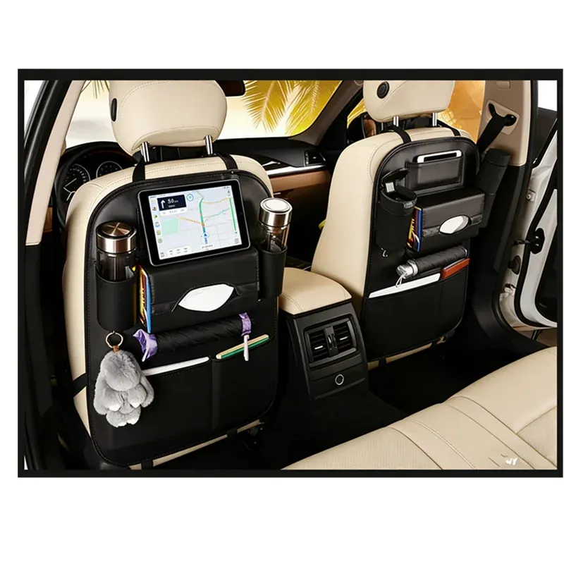 PU Leather Car Seat Storage Organizer 1