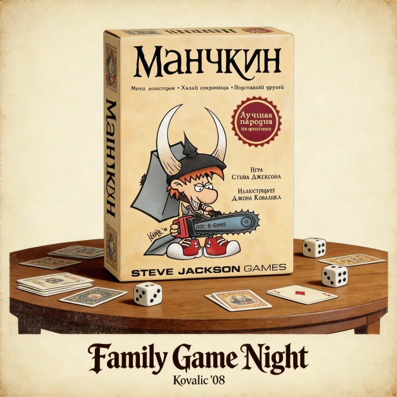 Munchkin Russian Version Board Game 1