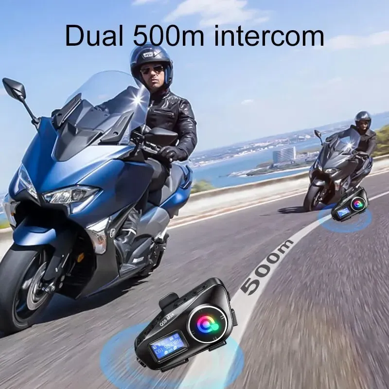 Q58-MAX Motorcycle Bluetooth Helmet Headset 5