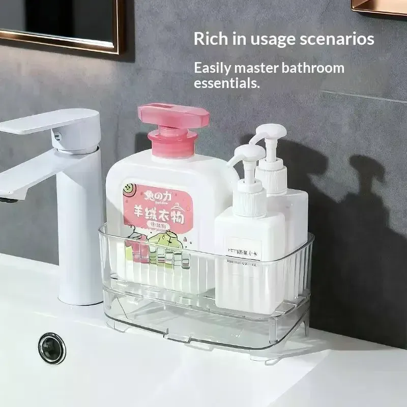 Transparent Sink Caddy Sponge Holder 3