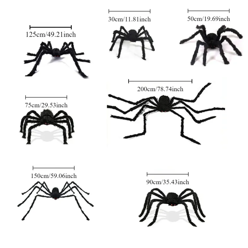 Giant Halloween Spider with Web 5