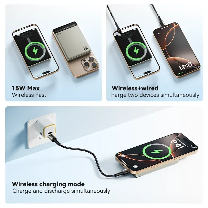 KUULAA Magnetic Wireless Power Bank 6