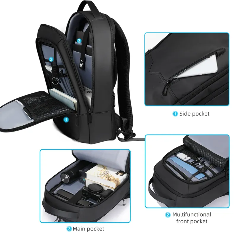 Heroic Knight USB Charging Laptop Backpack 6
