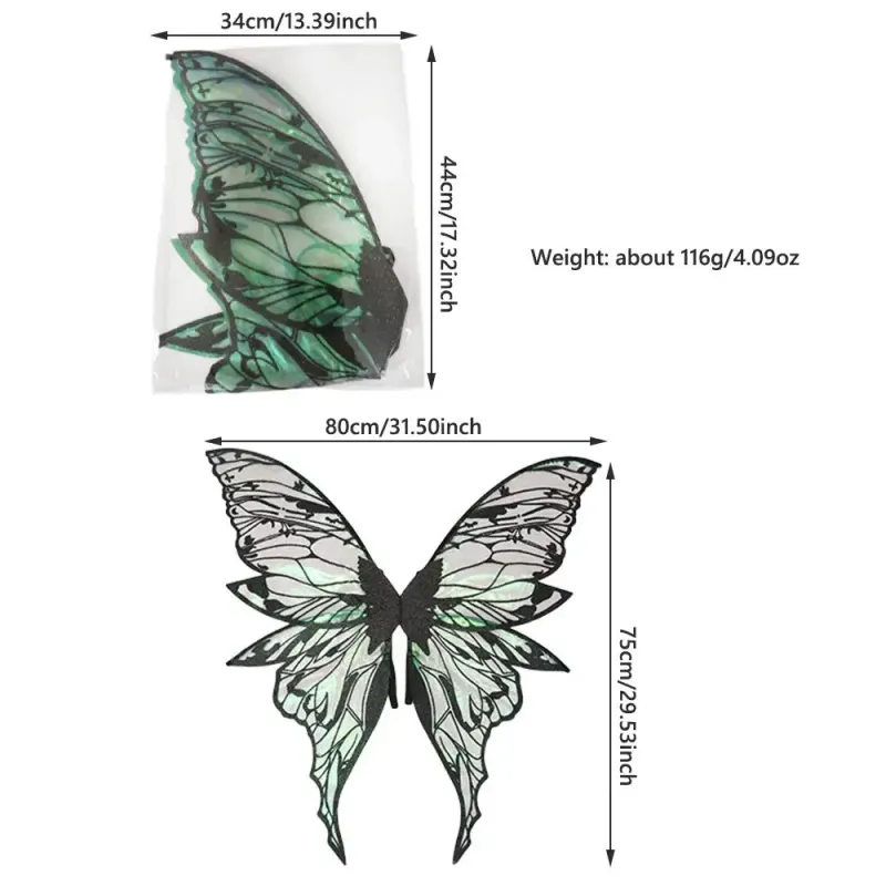 Sparkling Fairy Butterfly Wings Costume 6