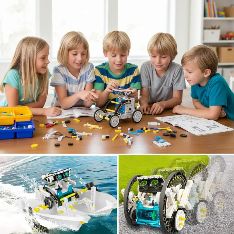 12-in-1 STEM Robot Building Kit 6