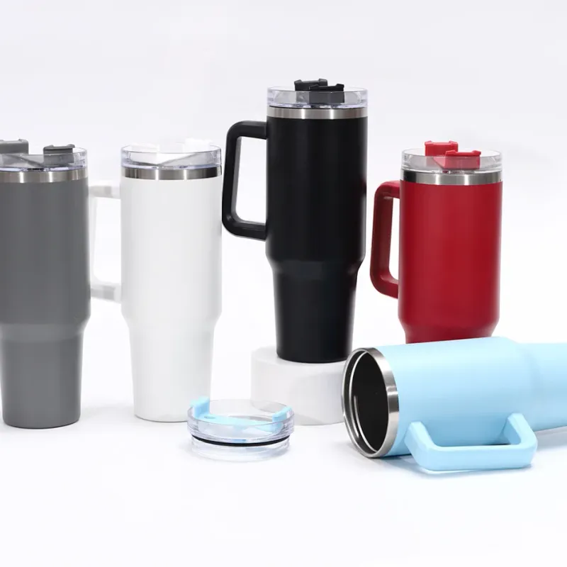 40oz Insulated Tumbler with Handle 6