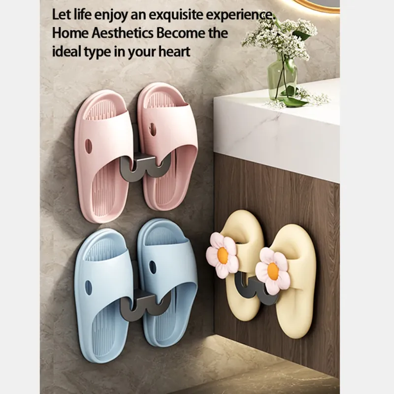 Wall Mounted Slipper Holder Shoe Rack 4