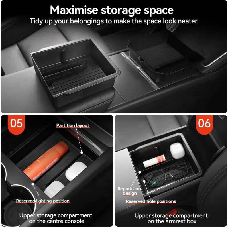 Tesla Model 3/Y Center Console Organizer 4