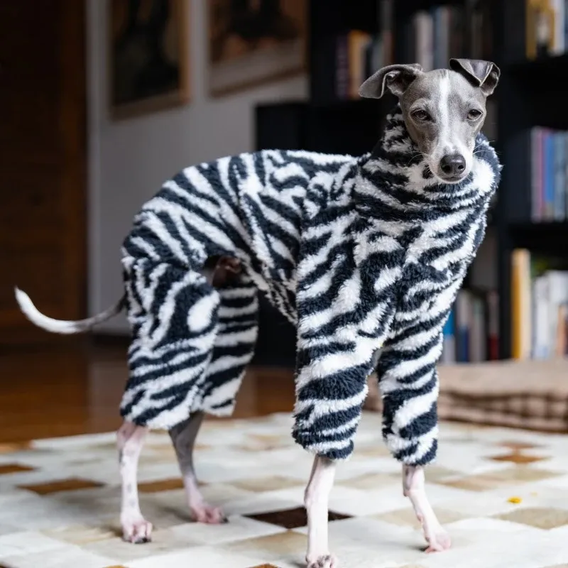 Winter Plush Dog Jumpsuit Coat 3