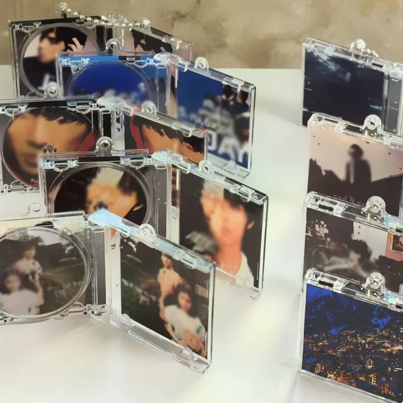 Transparent CD Keychains for DIY Decor 5