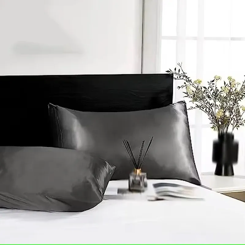 Coral Satin Pillowcase Set of 2 2