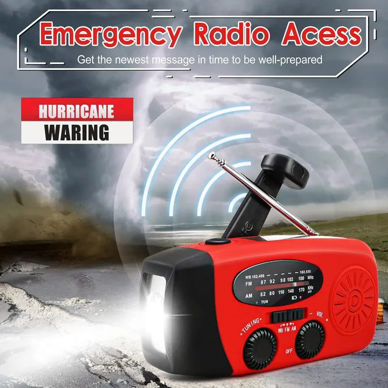 Hand Crank Solar Power Bank Radio 1