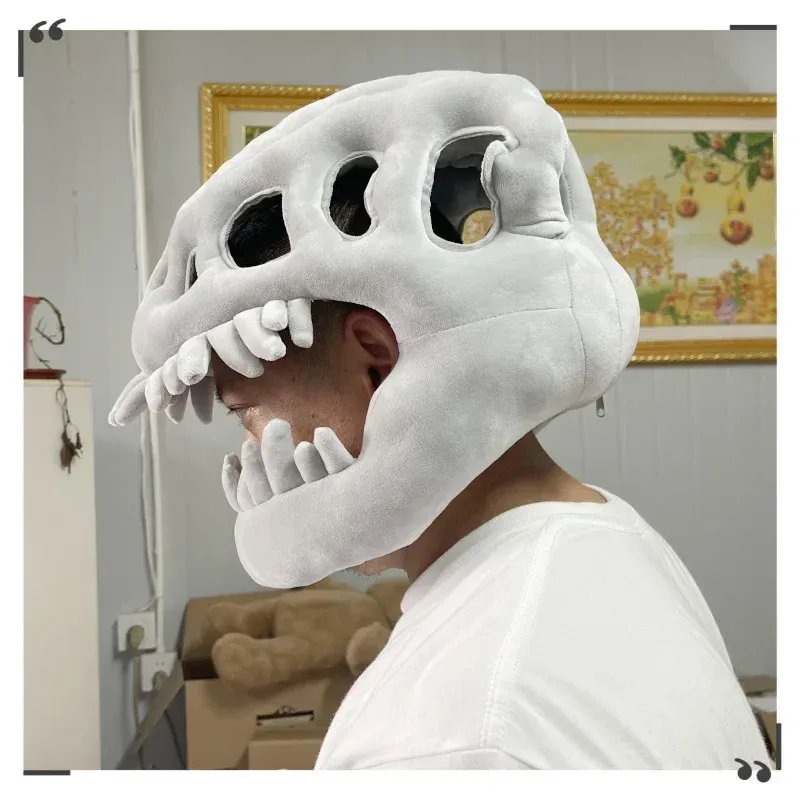 Plush Dinosaur Skeleton Cosplay Costume 6