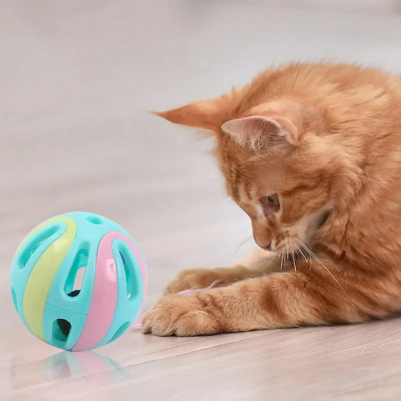 Jingle Bell Pounce Ball Cat Toy 2