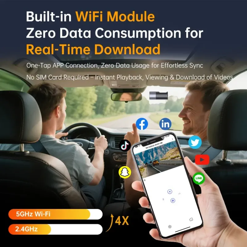 Mini 1080P WiFi Dash Cam with Night Vision 5