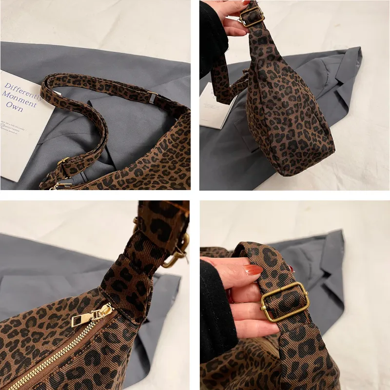 Leopard Print Crossbody Shoulder Bag 3