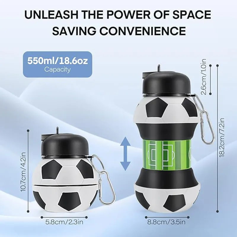 Collapsible Water Bottle with Straw 3