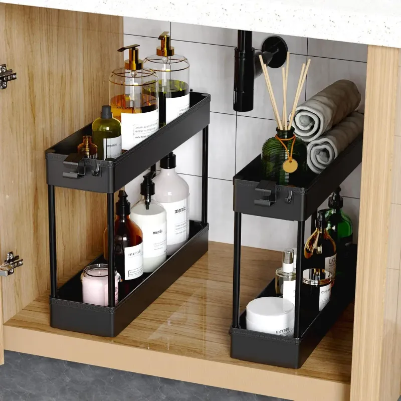 SPACEKEEPER Slim Rolling Storage Cart 3
