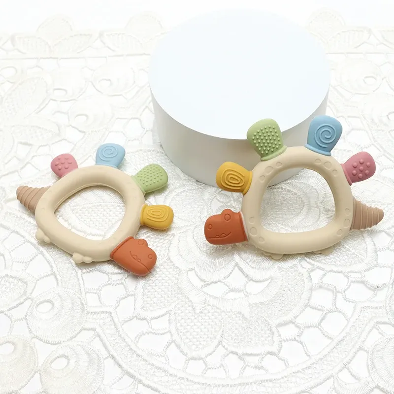 Baby Dinosaur Silicone Teething Toy 2